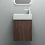 Mai&mai - ensemble de meuble de salle de bain meuble sous lavabo suspendu ch�ne 46x26x63cm avec vasque ...