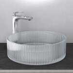 Mai&mai - lavabo en verre transparent lavabo rond lave - mains vasque verre  poser salle de bain toilettes ...
