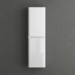 Mai&mai - meuble de salle de bains meuble colonne de rangement murale armoire haute 35x20x120cm blanc ...