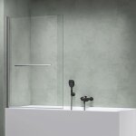 Mai&mai - pare - baignoire transparent 90x140cm 1 volet paroi de douche pour baignoire en verre esg avec ... Mai&mai - pare - baignoire transparent 90x140cm 1 volet paroi de douche pour baignoire en verre esg avec ...