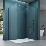 Mai & mai pare douche  l'italienne avec deux parois de douche fixes 80x90, verre de scurit tremp ...