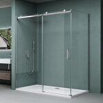Mai&mai - paroi de douche porte de douche coulissante montage r�versible cabine de douche 70x100 en verre ...