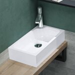 Mai&mai - petit lavabo � poser blanc 46cm vasque �vier lave mains pour wc sans trop - plein col101