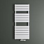 Mai&mai - radiateur � eau chaude mural chauffage central 120x50cm s�che - serviettes blanc en acier inoxydable ...