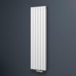 Mai&mai - radiateur � eau chaude mural chauffage central 160x46cm radiateur blanc vertical en acier double ...