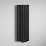 Mai&mai - radiateur  eau chaude mural chauffage central 160x54cm radiateur gris noir vertical en acier ...