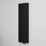 Mai&mai - radiateur � eau chaude mural chauffage central 180x54cm radiateur gris noir vertical en acier ...