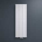 Mai & mai radiateur � eau chaude mural chauffage central 180x61cm radiateur blanc vertical en acier fv ...