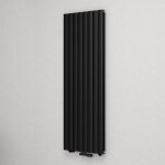 Mai&mai - radiateur  eau chaude mural chauffage central 180x61cm radiateur gris noir vertical en acier ...