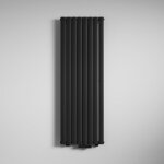 Mai&mai - radiateur  eau chaude mural chauffage central 180x61cm radiateur gris noir vertical en acier ...