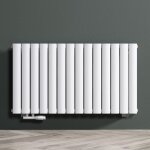 Mai&mai - radiateur � eau chaude mural chauffage central 60x108 cm radiateur blanc vertical en acier ...