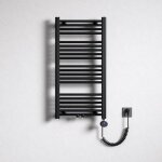 Mai&mai - radiateur de salle de bain electrique 100x50cm gris noir s�che - serviettes avec r�sistance ...