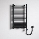 Mai&mai - radiateur de salle de bain electrique 100x60cm gris noir s�che - serviettes avec r�sistance ...