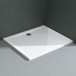 Mai & mai receveur de douche anti glisse bac � douche blanc 90x140x4cm rectangulaire lucia02ar avec bonde ...