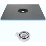Mai&mai - receveur de douche � carreler xps 75x120cm avec bonde recoupable sur mesure pour douche