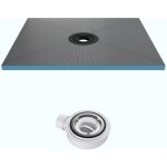 Mai&mai - receveur de douche � carreler xps 90x120cm avec bonde recoupable sur mesure pour douche