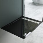 Mai&mai - receveur de douche plat bac � douche 90x120cm en acrylique noir rectangulaire xe4