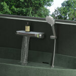 Mai & mai robinet baignoire mural mitigeur de douche chrom� ensemble de douche r�glable de temp�rature ...