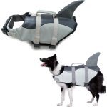 Maillot de bain s�curit� chien avec flottabilit�, gilet sir�ne r�sistant