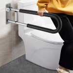Main courante de toilette pliante pour personnes ges 60x15 cm main courante de salle de bain pour handicaps ...