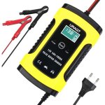 Mainteneur de chargeur de batterie intelligent 12v 6a, chargeur de batterie intelligent avec lcd tactile ...