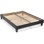 Maison aubertin - sommier monolattes blandice noir - 160 x 200 cm