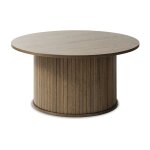 Maison aubertin - table basse ronde ø90 cm - bois foncé - alba Maison aubertin - table basse ronde ø90 cm - bois foncé - alba