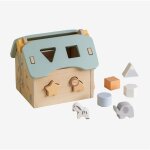 Sklum - maison en bois pour enfants grady avec pices embotables naturel