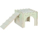 Maison en bois pour rongeurs cosy pour lapin nain