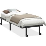 Maison exclusive - cadre de lit sans matelas pliable noir 80x200 cm acier