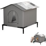 Maison pour chat ext�rieur hiver, niche pour chat exterieur isol�e hiver, abri pour chat exterieur avec ...