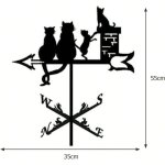 Maison pour chat girouette en mtal support pour girouette extrieure dcoration artisanale ferme cour ...