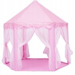 Maison - ch�teau - tente avec sol rose pour enfants 600 - 23