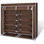 Maison chic - armoire à chaussures avec housse - meuble à chaussures - Étagère de rangement 115 x 28 ... Maison chic - armoire à chaussures avec housse - meuble à chaussures - Étagère de rangement 115 x 28 ...