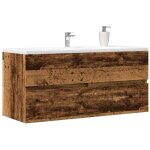 Maison chic - armoire lavabo - meuble vasque de salle de bain vieux bois 100x38, 5x45 cm bois d'ing�nierie ...