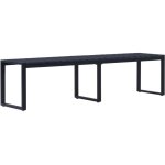 Maison chic - banc de jardin - banquette de jardin - chaise de jardin 180 cm panneau ps noir