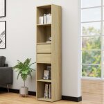 Maison chic - biblioth�que - �tag�re de rangement ch�ne sonoma 36x30x171 cm bois d'ing�nierie 273470