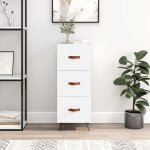 Maison chic - buffet, bahut, meubles de rangement, commodes blanc 34, 5x34x90 cm bois d'ingnierie wfe666484 ...