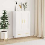 Maison chic - buffet haut, enfilade, armoire de cuisine blanc 69, 5x31x115 cm bois d'ingnierie wfe813992 ...