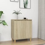 Maison chic - buffet avec pieds en bois - meuble de rangement ch�ne sonoma bois d'ing�nierie 465472