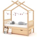 Maison chic - cadre de lit d'enfant avec tiroir - structure de lit bois de pin massif 70x140 cm 683405 ...