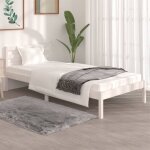 Maison chic - cadre de lit sans matelas - structure de lit 90x190 cm blanc 946413