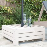 Maison chic - couvercle de base de parasol - pied de parasol blanc bois massif de pin 551297 Maison chic - couvercle de base de parasol - pied de parasol blanc bois massif de pin 551297
