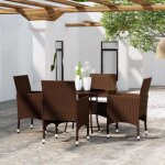 Maison chic - ensemble � manger de jardin 5pcs - salon de jardin - ensemble repas d'ext�rieur r�sine ...