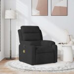 Maison chic - fauteuil de massage inclinable - chaise de relaxation - fauteuil relax noir velours 339754 ...