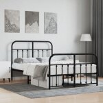 Maison chic - lit adulte en mtal avec tte de lit / pied de lit contemporain lit double cadre de lit ...