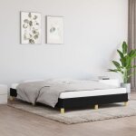 Maison chic - lit double - 140 x 190 cm, cadre de lit, lit adulte noir 140x190 cm tissu jkf820865 design ...