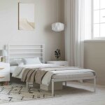 Maison chic - lit simple - 100x200 cm, lit adulte et enfants, cadre de lit m�tal sans matelas et t�te ...