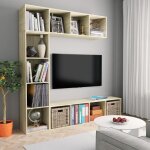 Maison chic - meuble tv 3 pcs - banc tv - meuble télé chêne sonoma 180x30x180 cm 107808 Maison chic - meuble tv 3 pcs - banc tv - meuble télé chêne sonoma 180x30x180 cm 107808