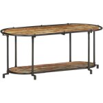 Maison chic - meuble tv - banc tv - meuble t�l� 100x42x40 cm bois massif de r�cup�ration 283365